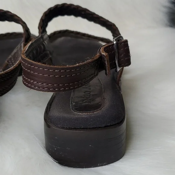 Enzo Angiolini Weaved Leather Strap Sandal - Picture 10 of 15